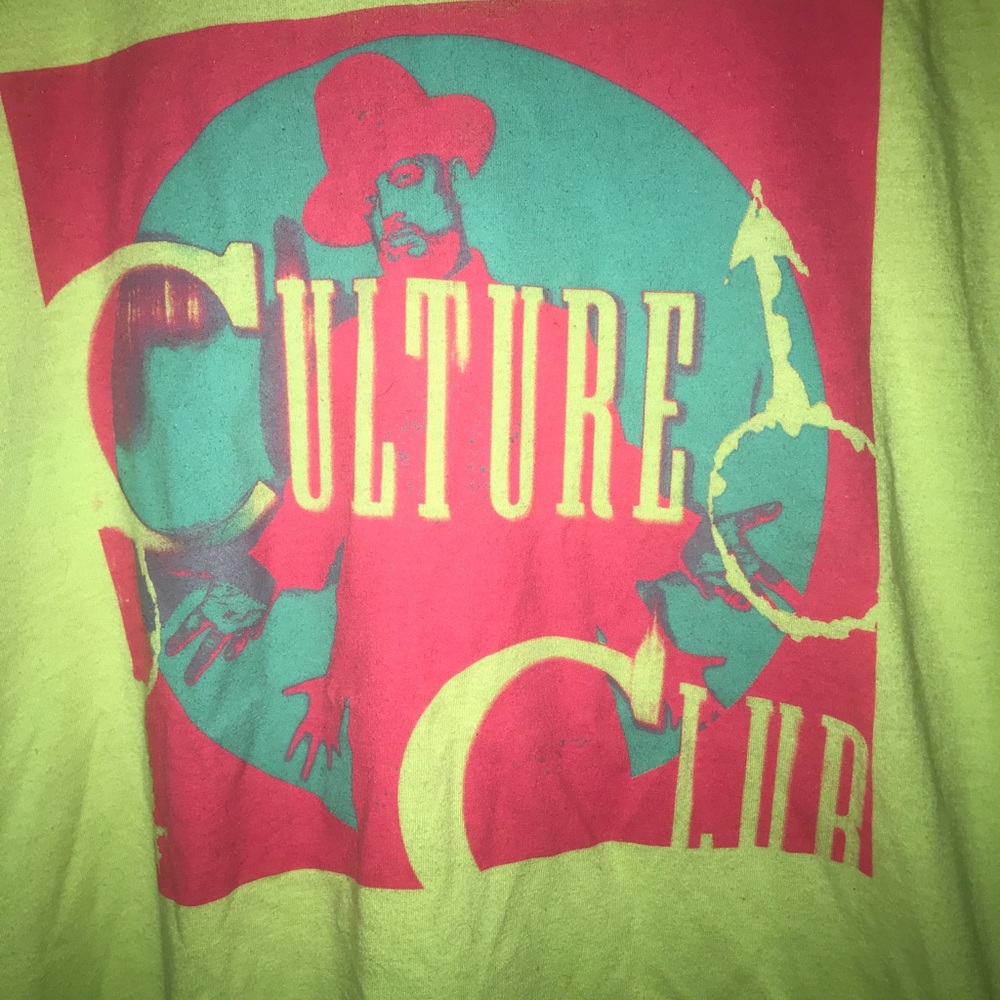 Graphic Tee - Vibrant Green and Pink